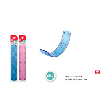 Regla flexible de 20 cm