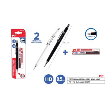 Portaminas con minas 0,5 mm