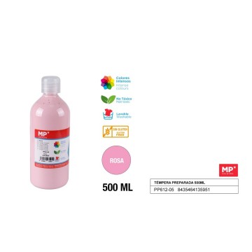 Témpera líquida rosa (500 ml)