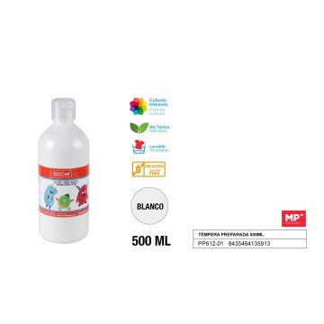 Témpera líquida blanca (500 ml)