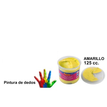 Pintura Jovi de dedos amarilla (125ml)