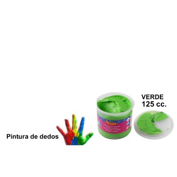 Pintura Jovi de dedos verde (125ml)