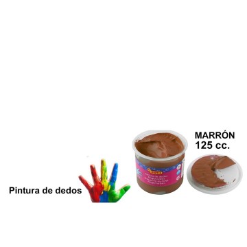 Pintura Jovi de dedos marrón (125ml)