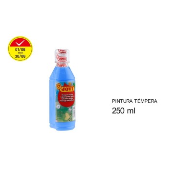 Témpera líquida jovi azul cyan (250 ml)