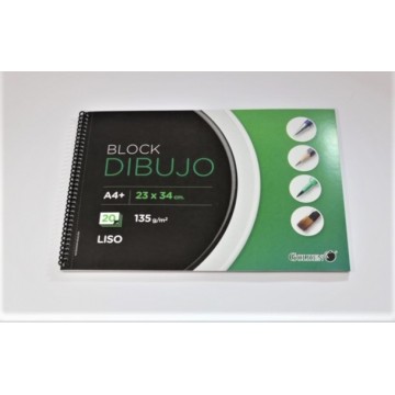 Block de dibujo liso (A4+)