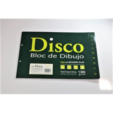 Block de dibujo con recuadro  A4