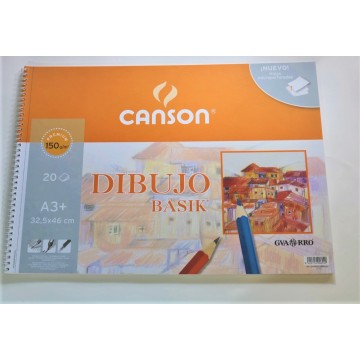 Block de dibujo Canson basik A3+