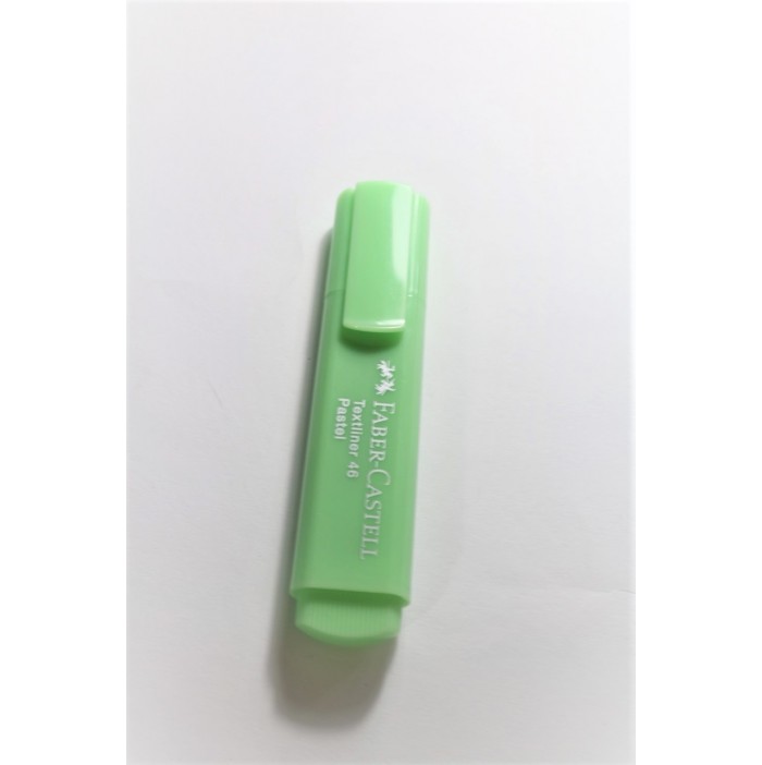 Subrayador verde pastel faber castell