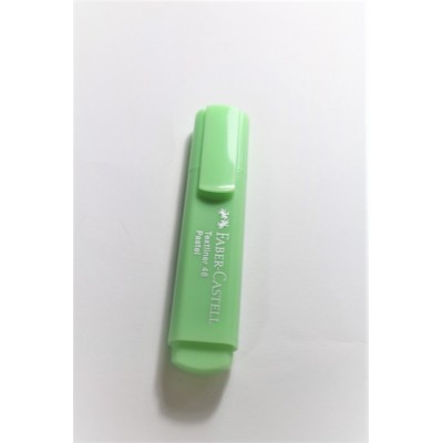 Subrayador verde pastel faber castell