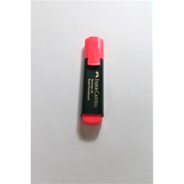 Subrayador rosa fluor faber castell