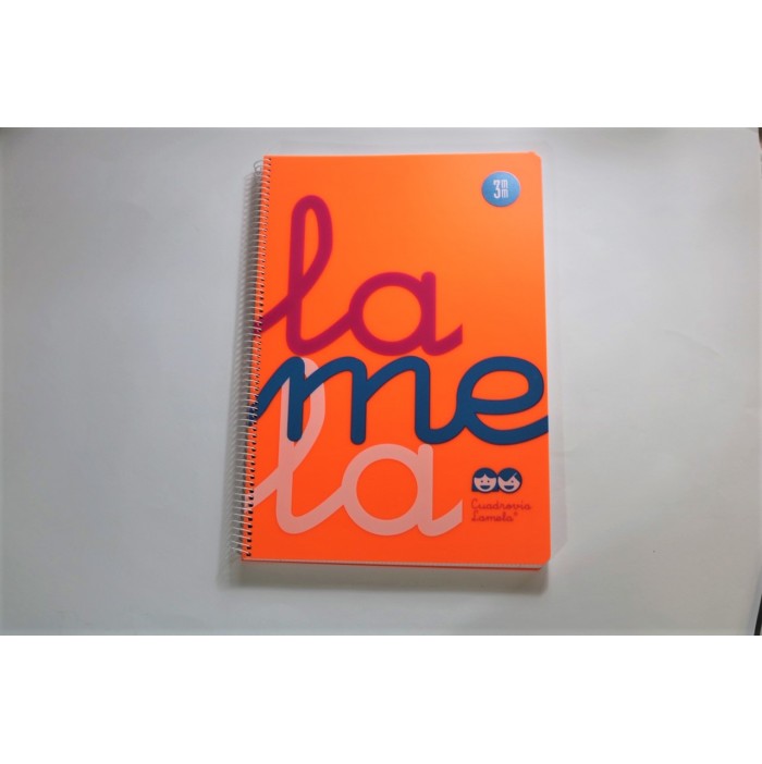 Cuaderno Lamela 3mm naranja (A4)