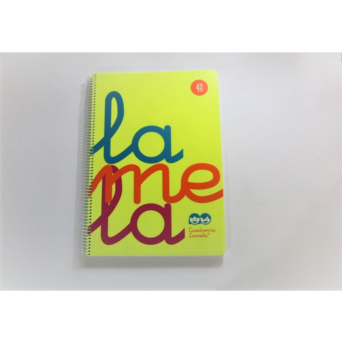 Cuaderno Lamela 4mm amarillo (A4)