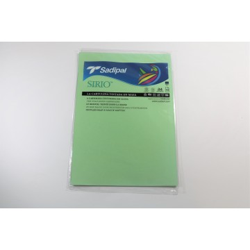 Pack de cartulinas A4 verde pálido