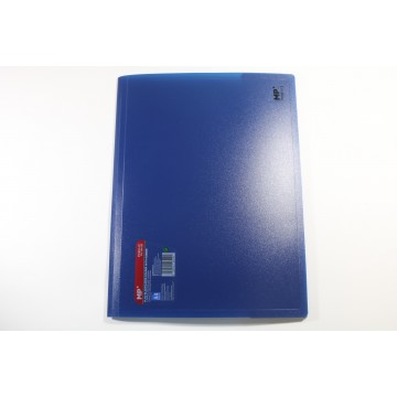 Carpeta con solapa y gomas azul marino