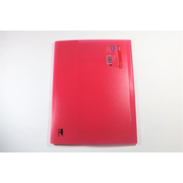 Carpeta con gomas rosa trans