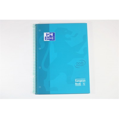 Cuaderno Oxford soft touch aqua