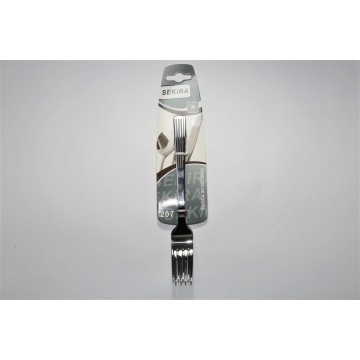 Tenedor de postre con relieve