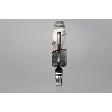 Tenedor principal con relieve