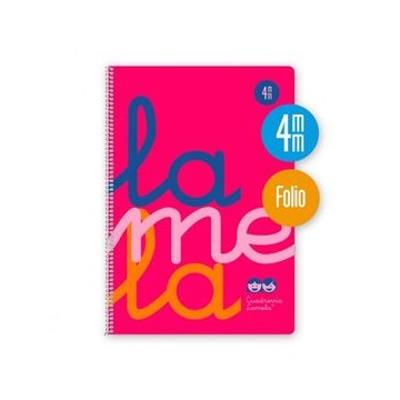 Cuaderno Lamela 4mm rosa (A4)