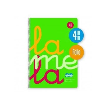 Cuaderno Lamela 4mm verde (A4)