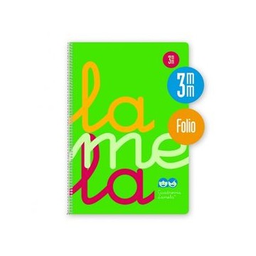 Cuaderno Lamela 3mm verde (A4)