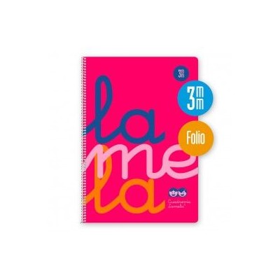 Cuaderno Lamela 3mm rosa (A4)