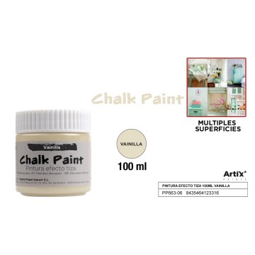 Pintura efecto tiza vainilla