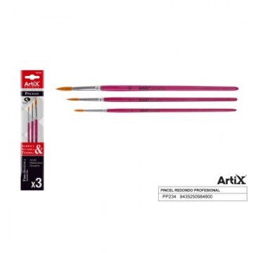 Pack de pinceles finos de fibra sintética