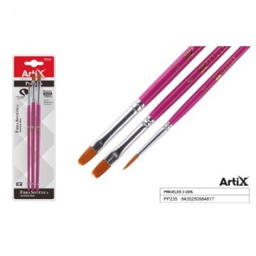 Pack de pinceles finos de fibra sintética