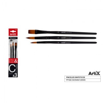 Pack de pinceles gruesos cortos