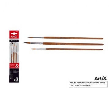 Pack de pinceles redondos finos