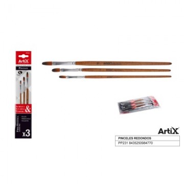 Pack de pinceles lengua de gato finos