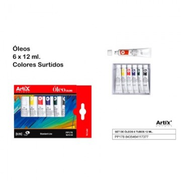Pintura óleo 6 tubos
