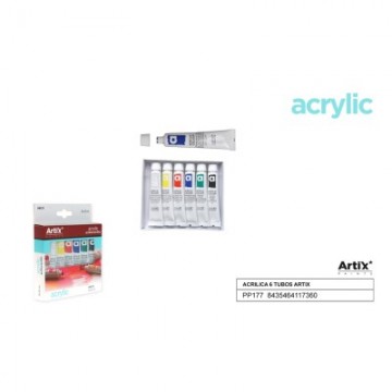 Pintura acrílica 6 tubos