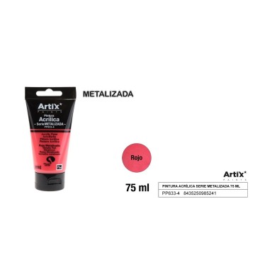 Pintura acrílica rojo metalizado