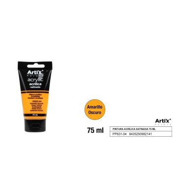 Pintura acrílica amarillo oscuro