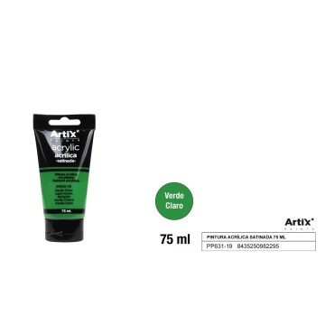 Pintura acrílica verde claro