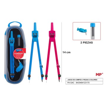 Compás de tres piezas sencillo