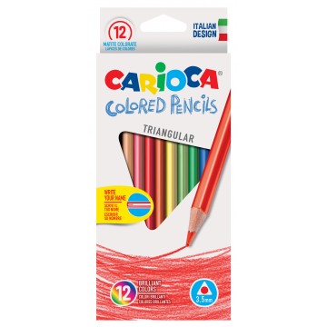 Lápices de colores triangular carioca (12)