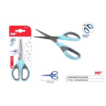 Tijeras con mango de silicona