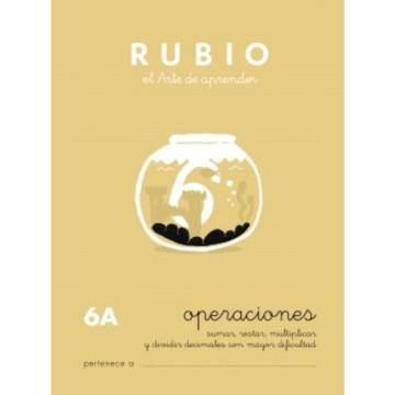 Cuaderno operaciones Rubio nº6 A