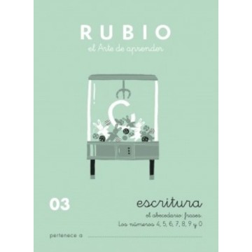Cuaderno Rubio escritura nº03  +4 años