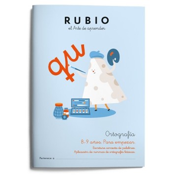 Cuaderno Rubio ortografía 8-9 años
