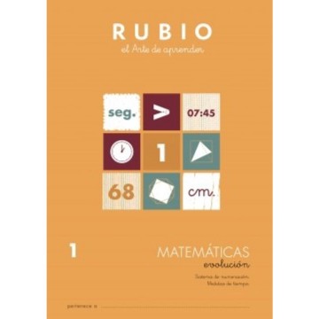 Cuaderno Rubio matemáticas evolución nº1